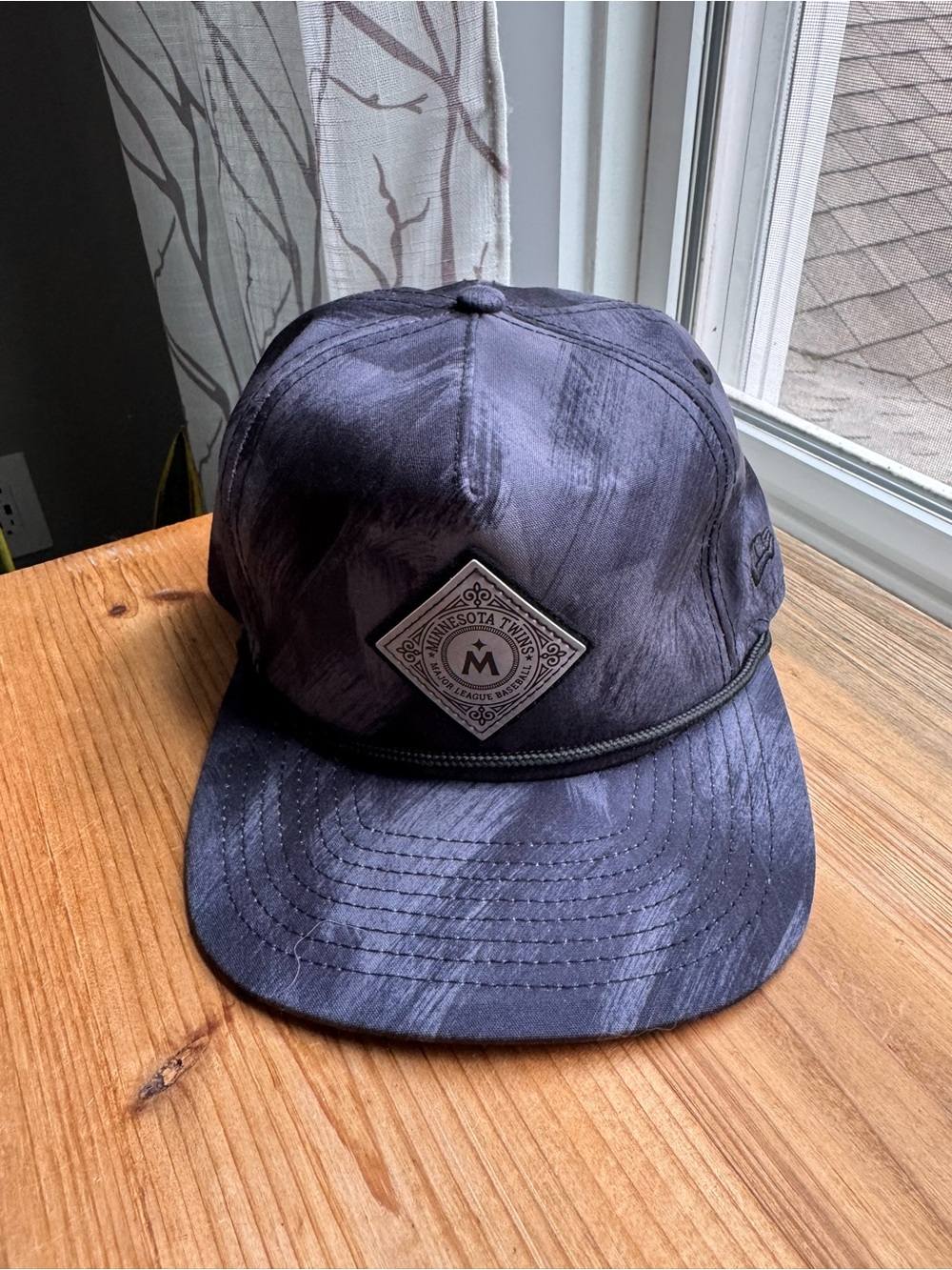 New Era Minnesota Twins MLB Navy Rope Snapback Hat Diamond Patch OS